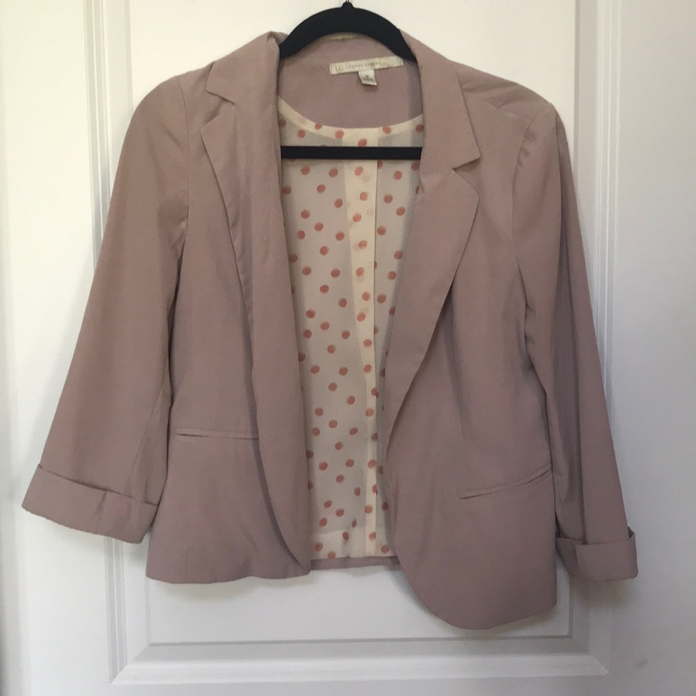 Lauren Conrad light pink blazer SZ 10